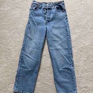 Levi's Ribcage Straight Denim Medium Wash 26X27